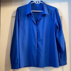 Royal blue blouse